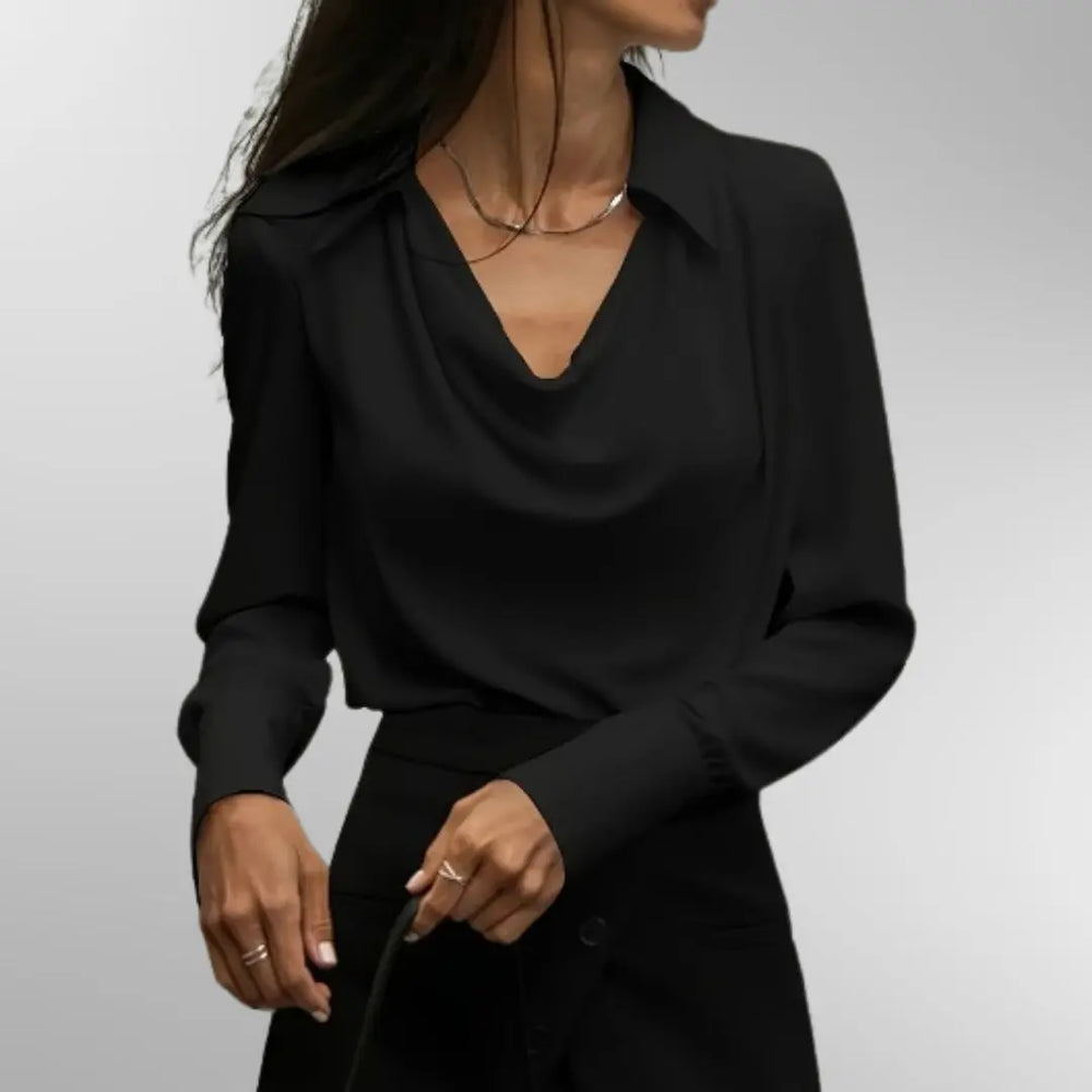 Violet™ | Elegant Satin Blouse Mani And Rosi