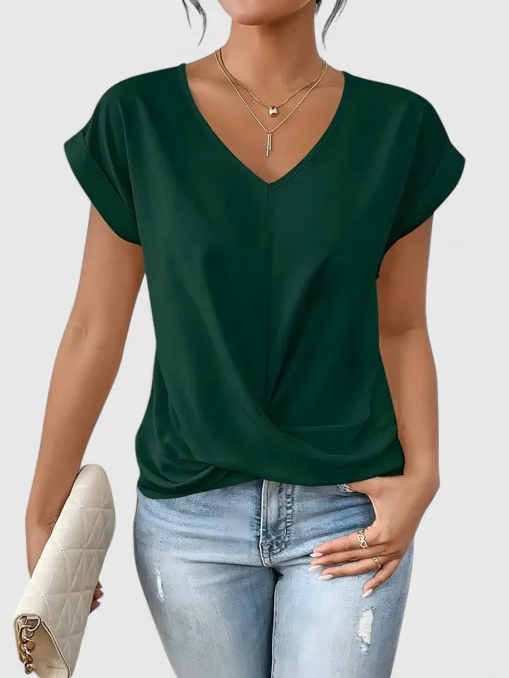Mahrianne | Comfortable V-Neck Top Hazel & Ruth
