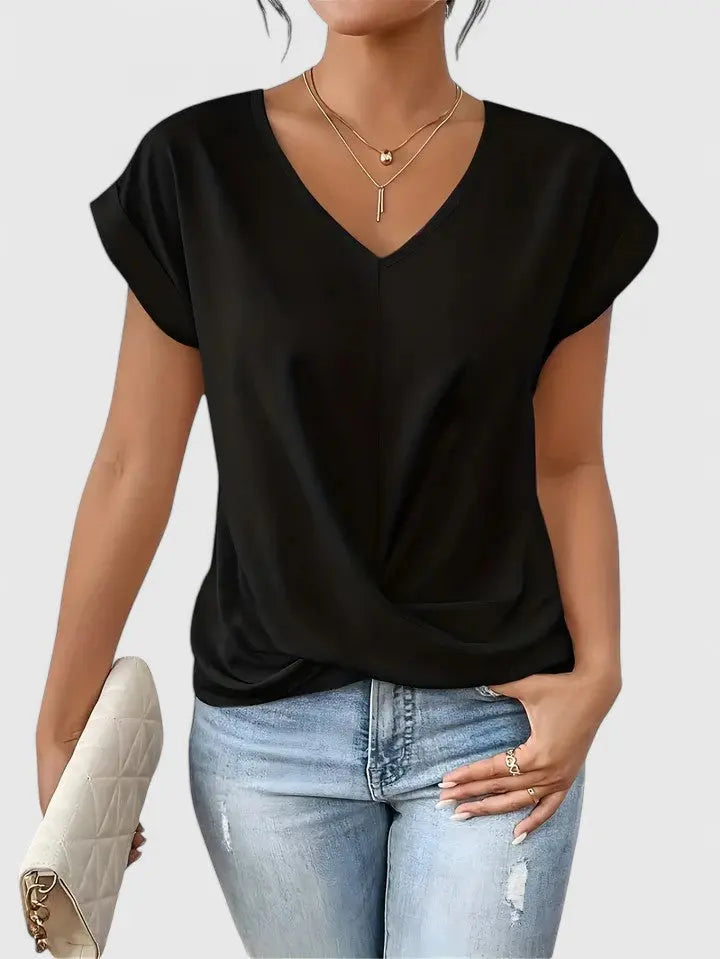 Mahrianne | Comfortable V-Neck Top Hazel & Ruth