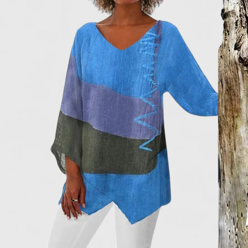 Elysia | Sophisticated V-Neck Tunic Mani And Rosi