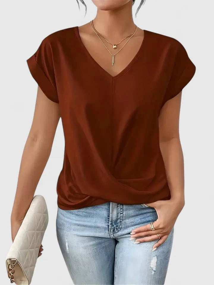Mahrianne | Comfortable V-Neck Top Hazel & Ruth