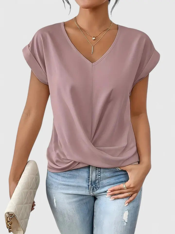 Mahrianne | Comfortable V-Neck Top Hazel & Ruth