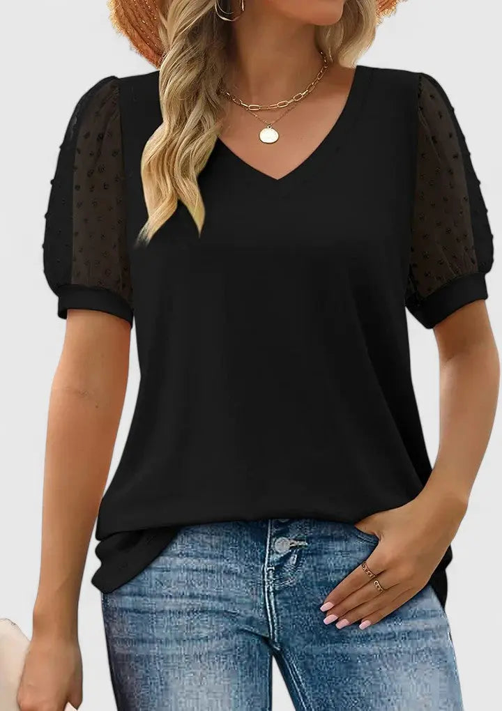 Sofrenia | Comfortable V-Neck Top Hazel & Ruth