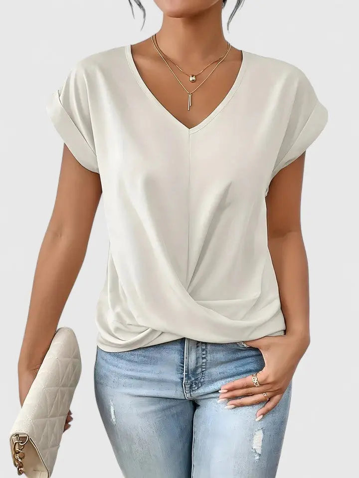 Mahrianne | Comfortable V-Neck Top Hazel & Ruth