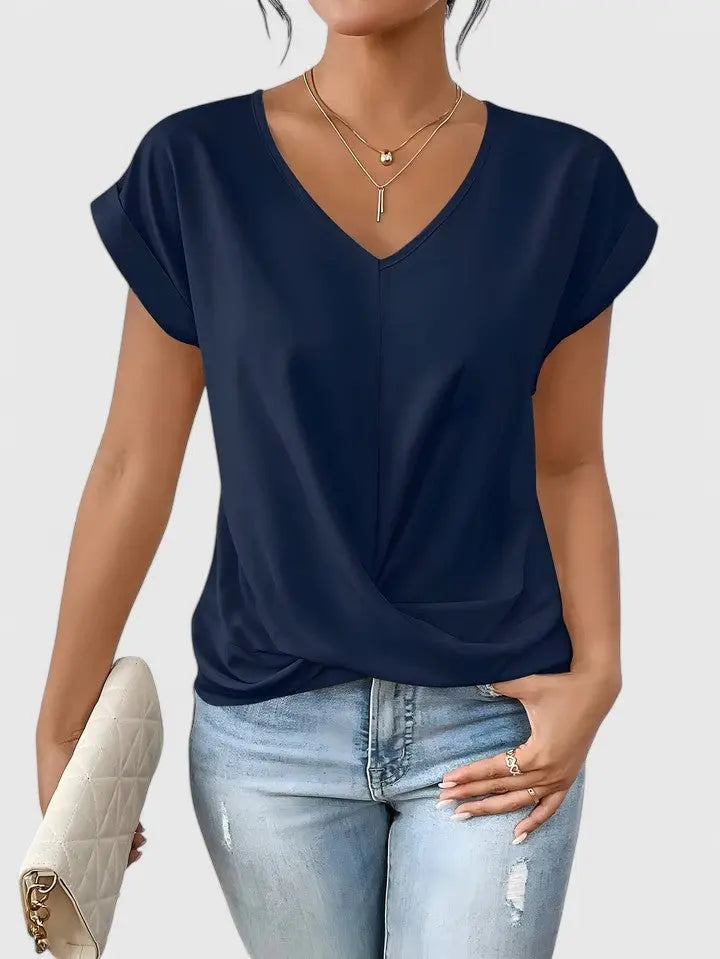Mahrianne | Comfortable V-Neck Top Hazel & Ruth