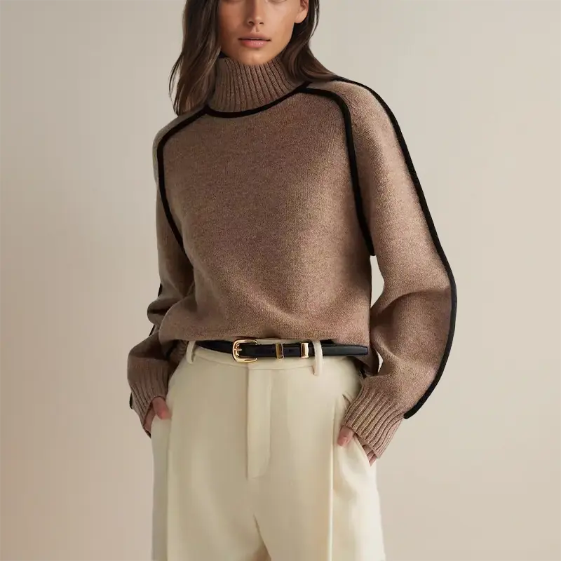 Lara | Women's Turtleneck Sweater Mani and Rosi